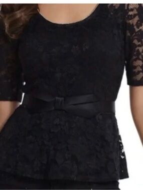 White House Black Market peplum top